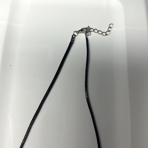 Lotus Flower with Rose Quartz Handmade Necklace - Picture 3 of 3